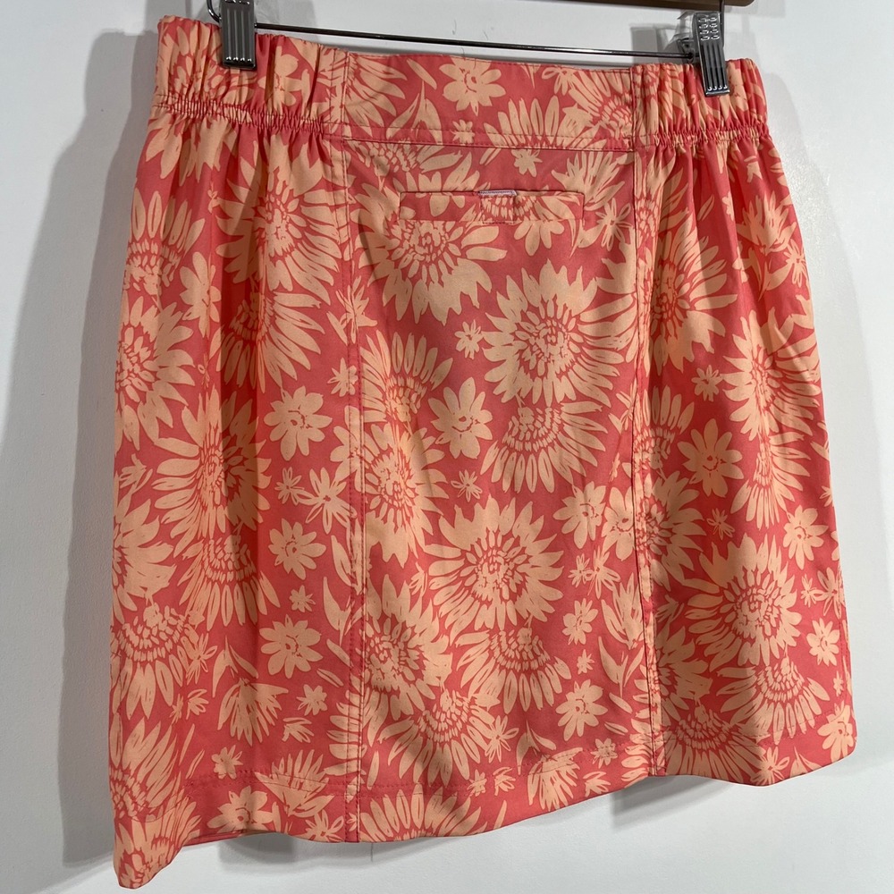 RipSkirt Hawaii Boho Surfer Wrap Skirt Peach Sunflower Small Vibrant Beachy - Picture 5 of 11
